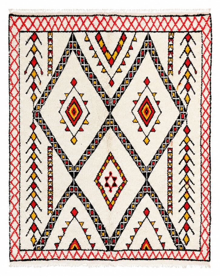 Zina Vintage Moroccan Rug  6'2" x 9'2"