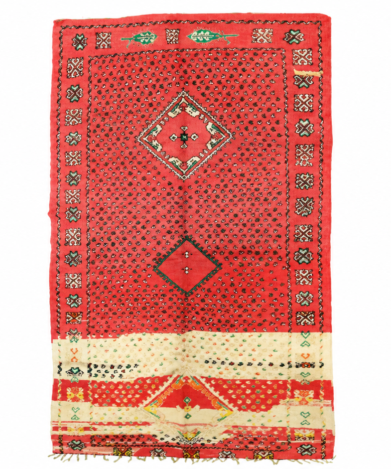 Tadefi Vintage Moroccan Rug  5'7" x 11'7"