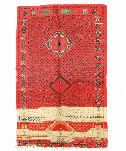 Tadefi Vintage Moroccan Rug  5'7" x 11'7"