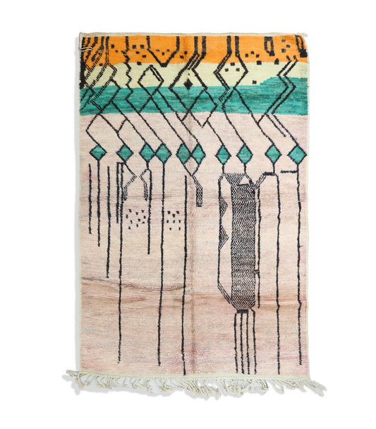 Tighremt Moroccan Rug 5'2" x 8'8"