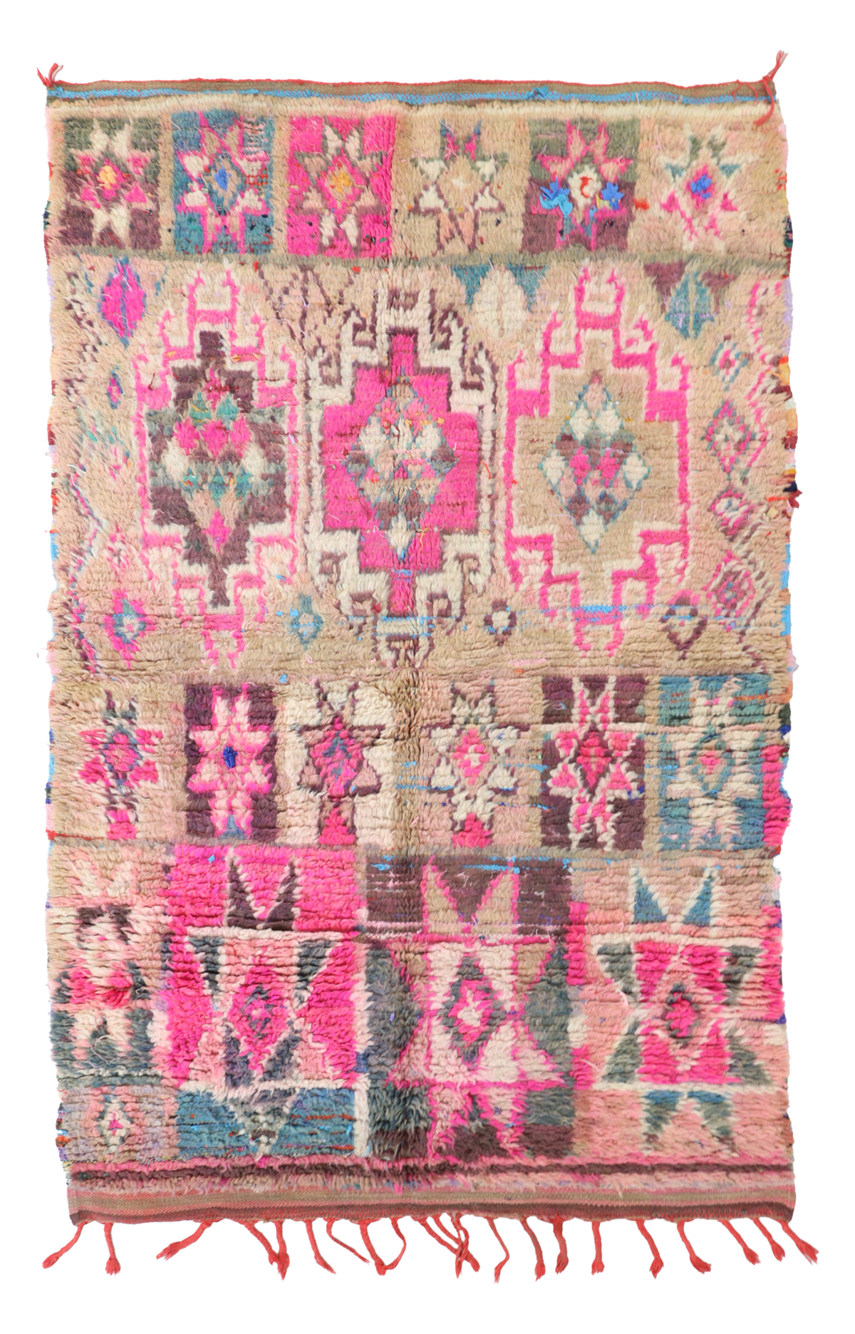 Afel Vintage Moroccan Rug 4'3" x 6'8"