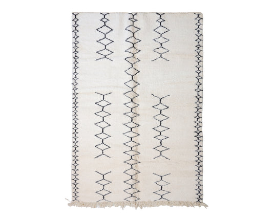 Ghnima Beni Ourain Rug 5'0" x 7'8"