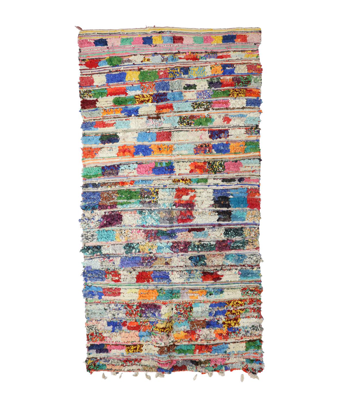 Izemrasen Boucherouite Rug 4'2" x 8'3"