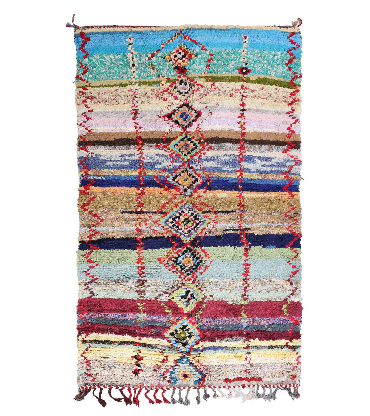 Tanagrit Boucherouite Rug 4'7" x 9'2"