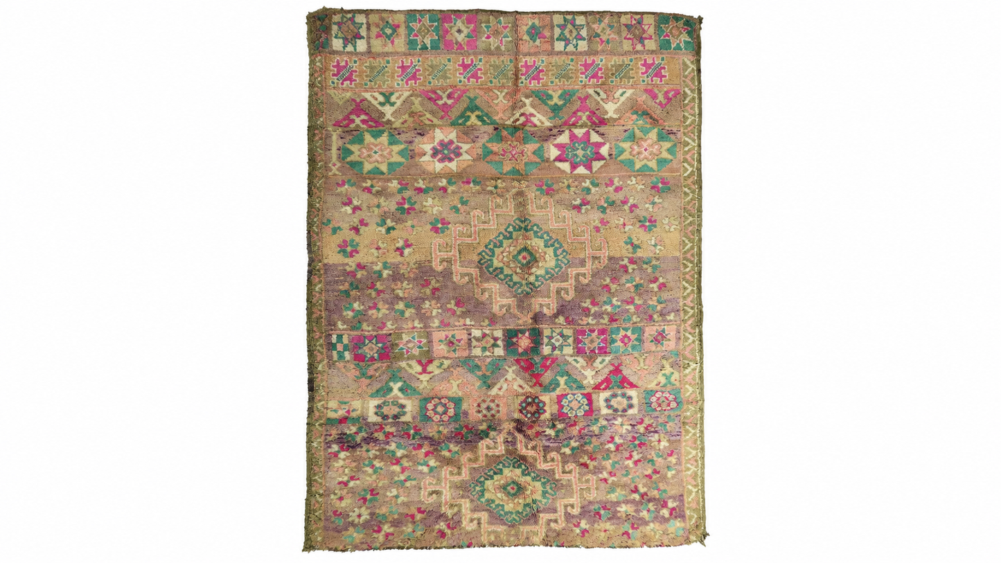 Ameghnas Vintage Moroccan Rug 6'4" x9'2"
