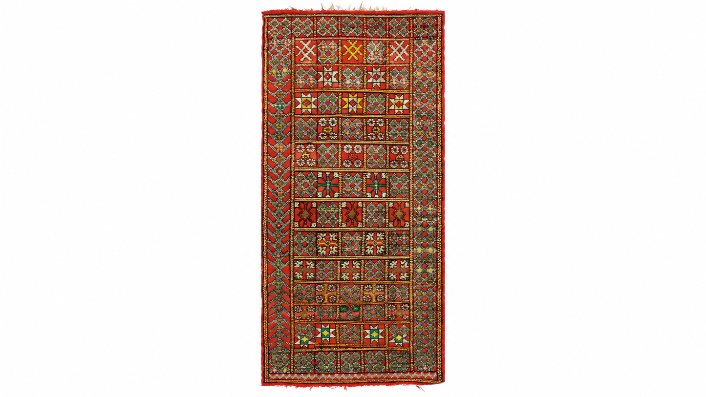 Bouguemez Vintage Moroccan Rug 2'6" x 8'7"