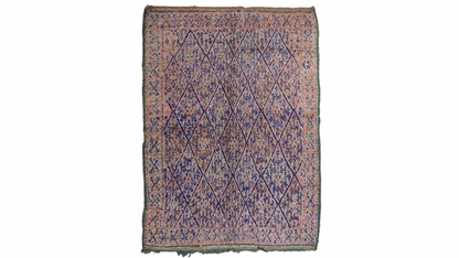 Azaghar Vintage Moroccan Rug  6'9" x 9'4"