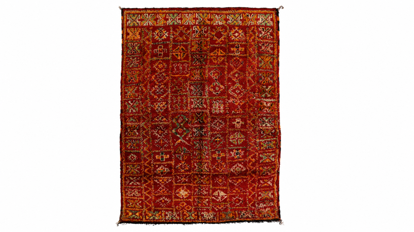 Agzoul Vintage Vintage Moroccan Rug 6'6" x 10'5"