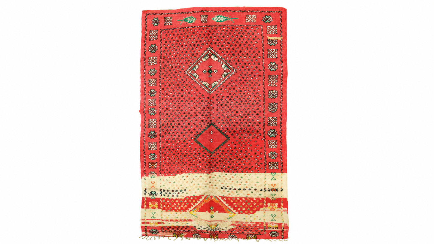 Tadefi Vintage Moroccan Rug  5'7" x 11'7"