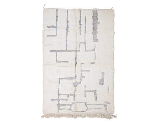 Lundja Beni Ourain Rug 5'4" x 8'2"