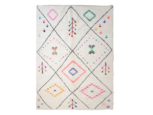 Ayla Beni Ourain Rug  6'0" x 8'7"