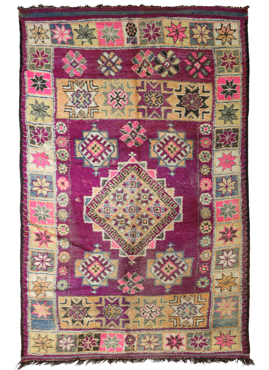 Asirem Vintage Moroccan Rug 6'6" x 13'4"