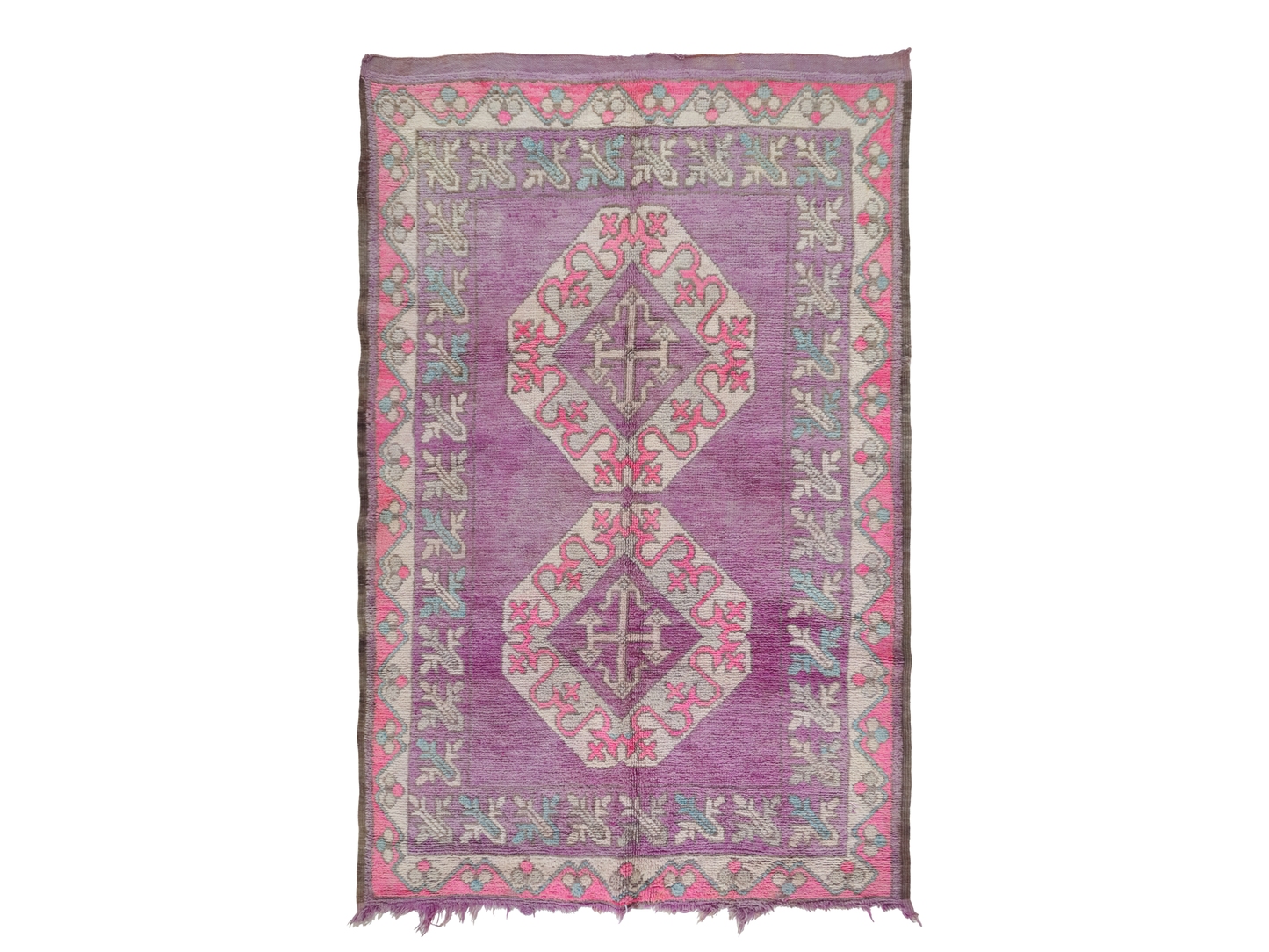 Azimdar Vintage Moroccan Rug 4,8" x 7,4"