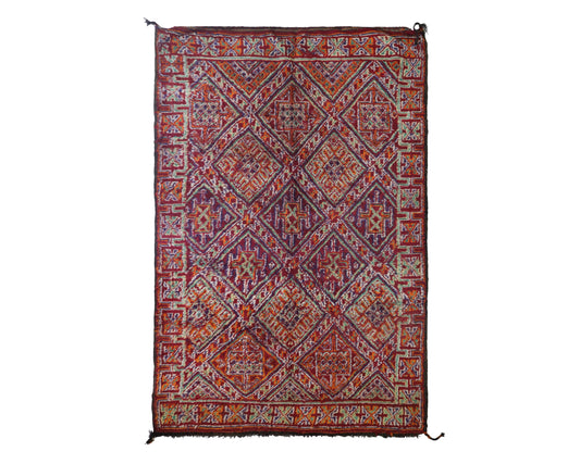 Azaghar Vintage Moroccan Rug 6'4" x 11'3"