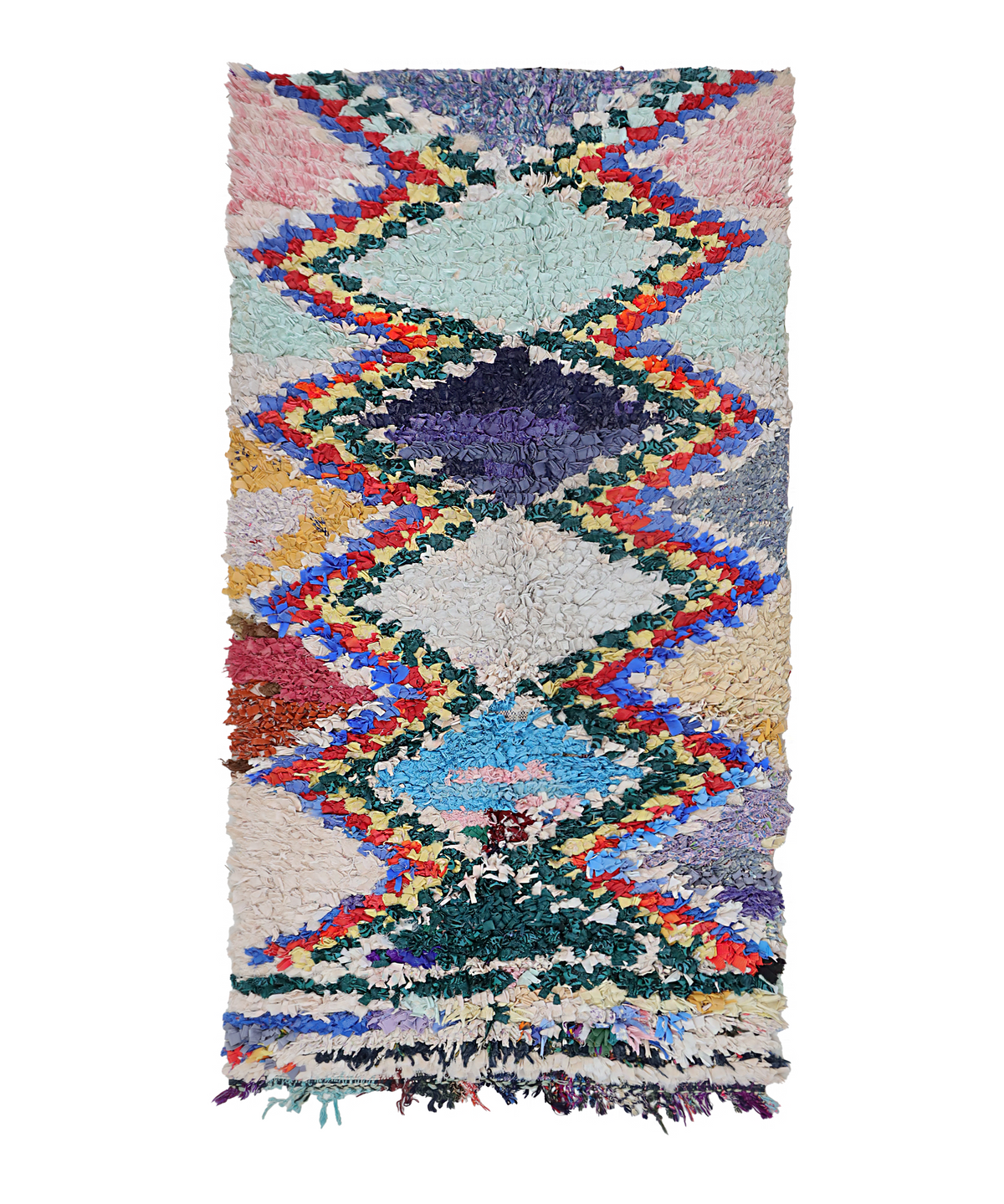 Tantalwit Boucherouite Rug 3'3" x 6'9"