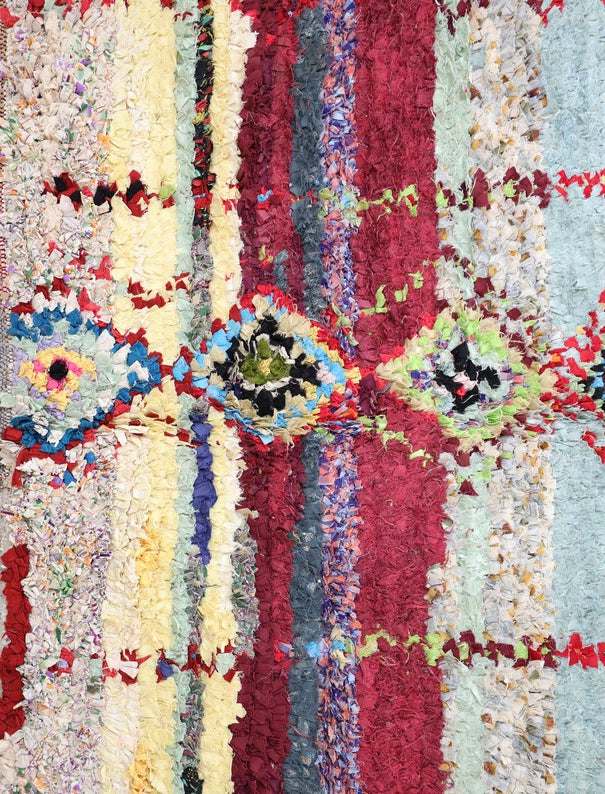 Tanagrit Boucherouite Rug 4'7" x 9'2"