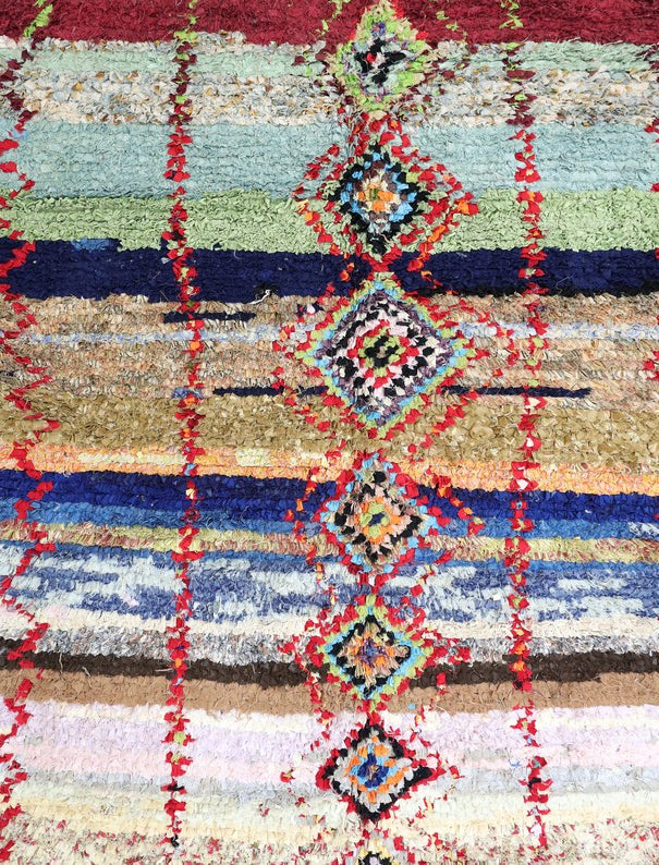 Tanagrit Boucherouite Rug 4'7" x 9'2"