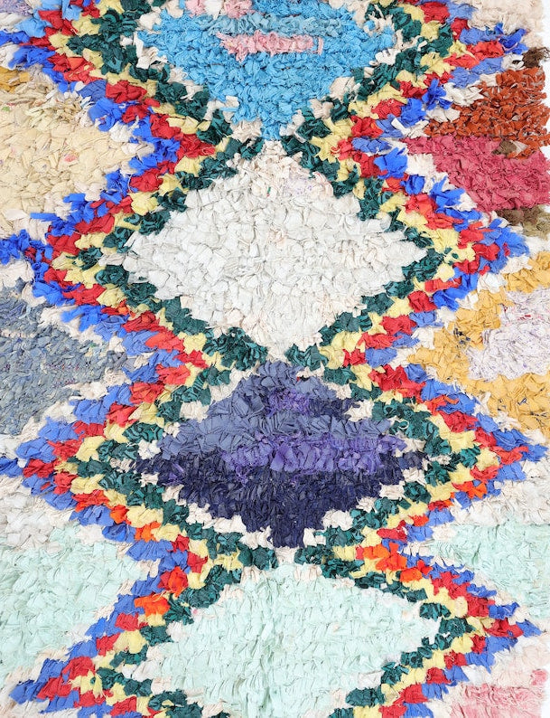 Tantalwit Boucherouite Rug 3'3" x 6'9"