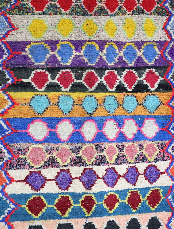 Aderfi Boucherouite Rug 5'3" x 8'7"